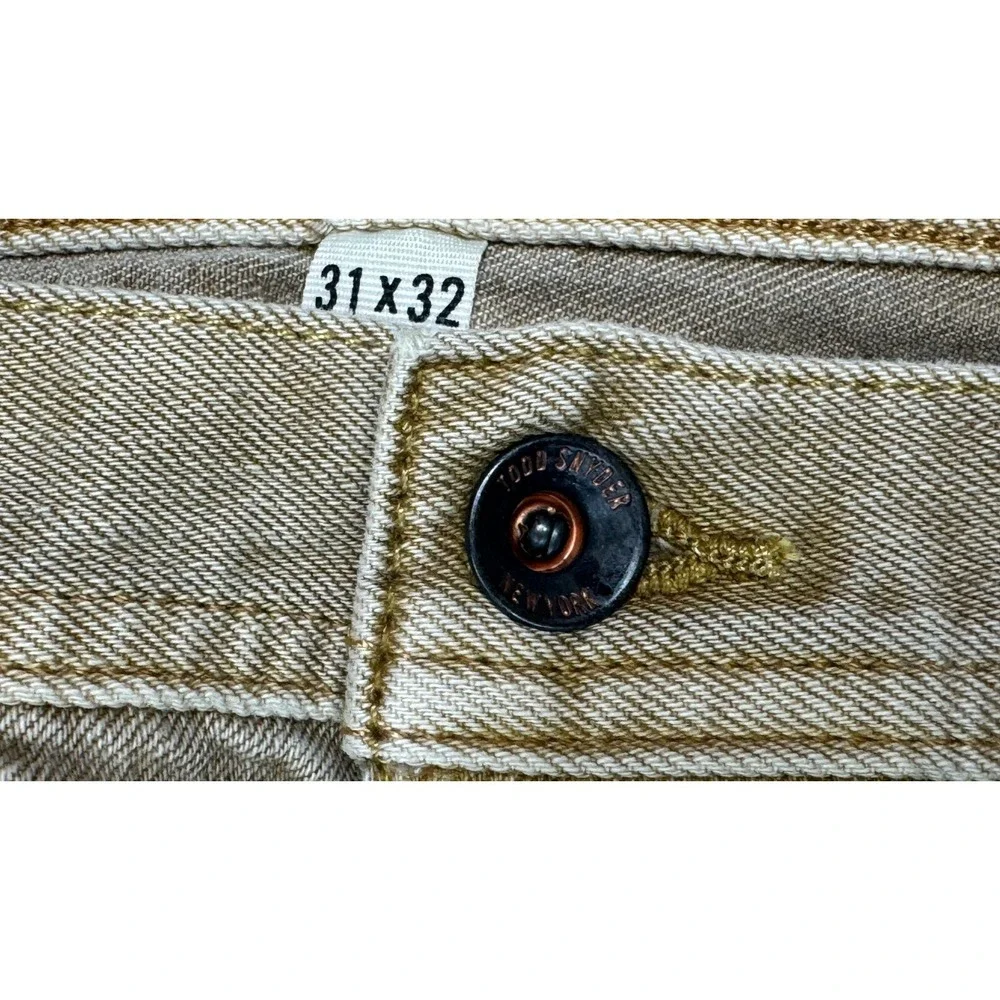 Todd Snyder Straight Fit Stretch Men's Selvedge Denim Jeans Size 31x32